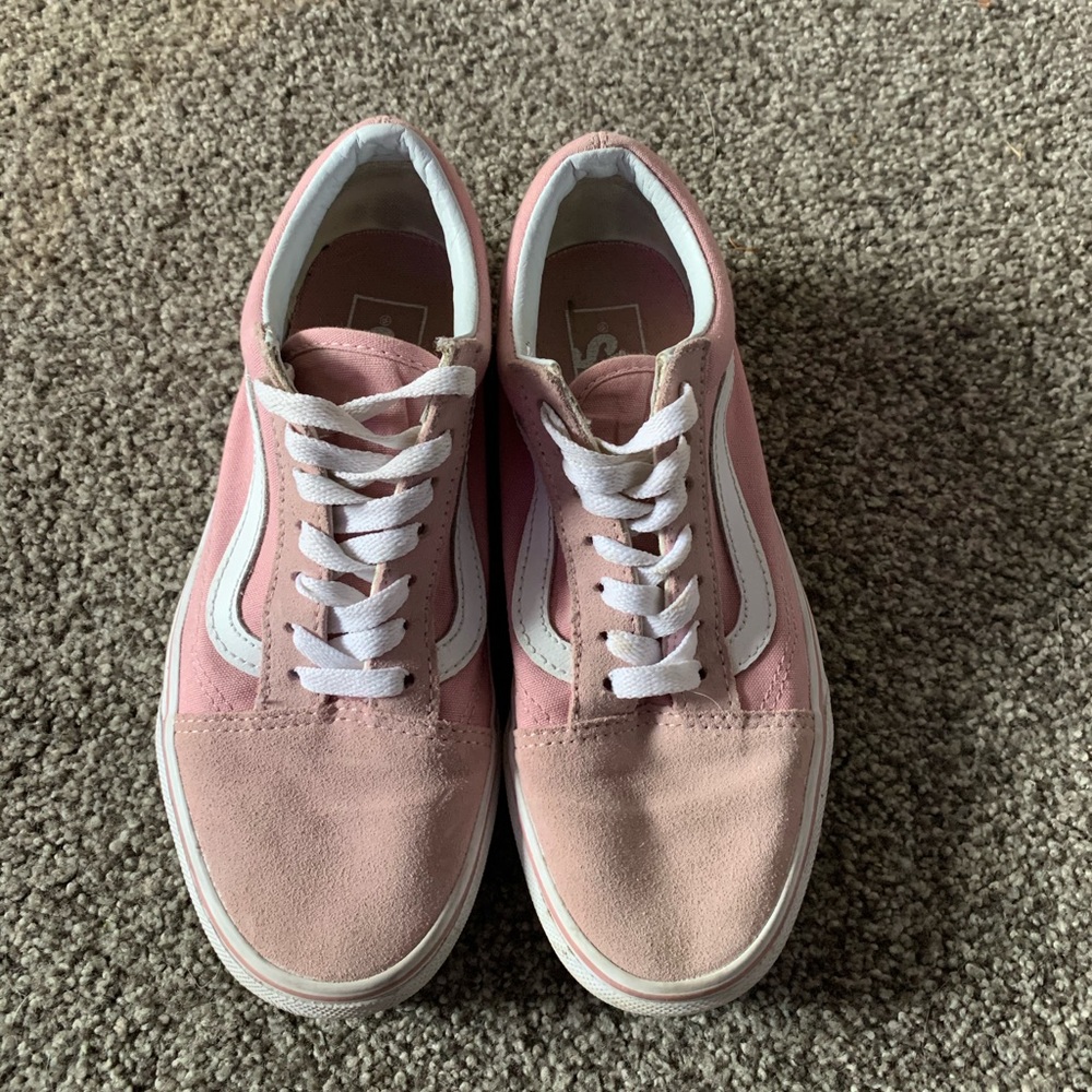 women’s old skool vans light pink size 6.5